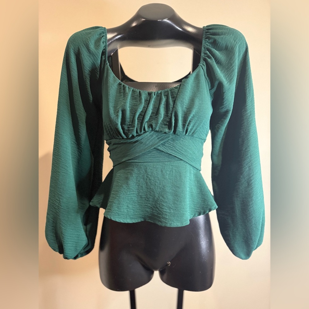 Altar'd State Long Sleeve Crossover Top (XS)